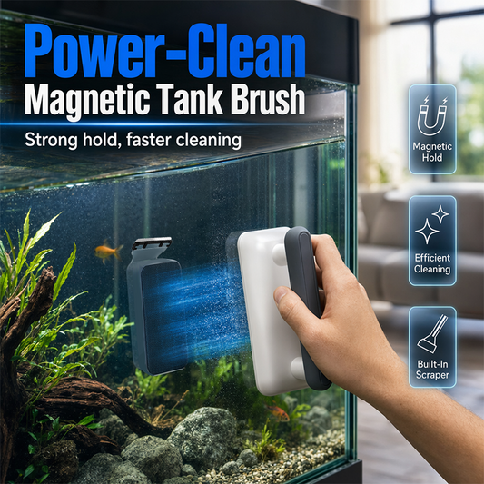 🐠 50% RABATT! 🧲 Magnetischer Aquarium Scheibenreiniger – Doppelseitig, algenentfernend & wasserdicht – Saubere Glasscheiben ganz ohne nasse Hände 💧