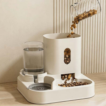 🐱🍽️ 2-in-1 Automatischer Futter- & Wasserspender – 50% RABATT! Futter & Wasser in einem Gerät – ideal für Hunde, Katzen & unterwegs. 🔥💧
