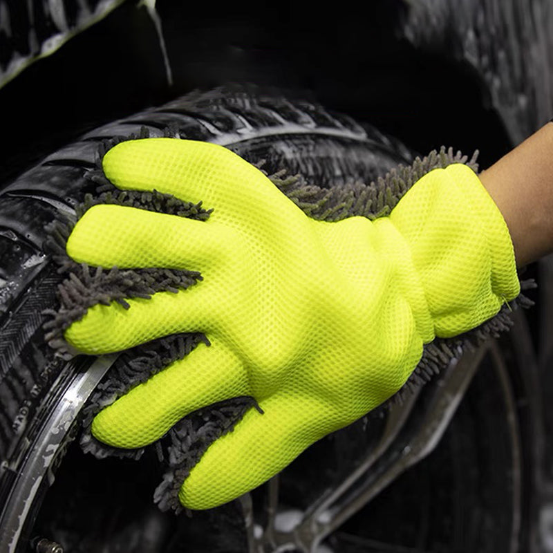 🔥Solange der Vorrat reicht 40 % Rabatt!🎉Doppelseitige Fünf-Finger-Autowaschhandschuhe