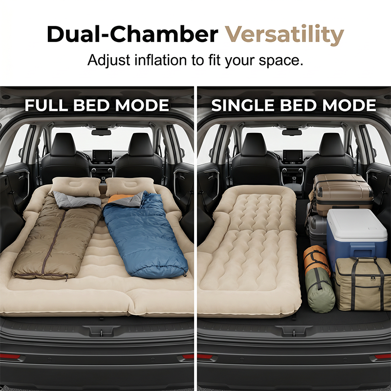 ✨ Die neueste aufblasbare Outdoor-Matte aus dem Jahr 2026 eignet sich für Roadtrips, Campingausflüge und Picknicks.🛏️