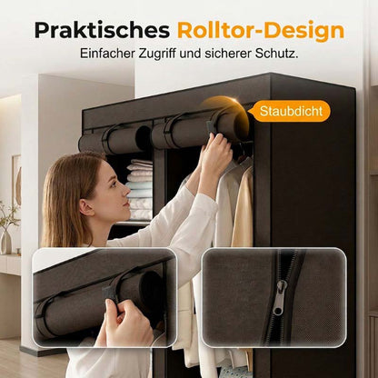 👔 50% RABATT! 🏠 Kleiderschrank aus Vliesstoff – Einfache Montage, leicht & vielseitig – Perfekt für zusätzlichen Stauraum in jedem Raum ✨