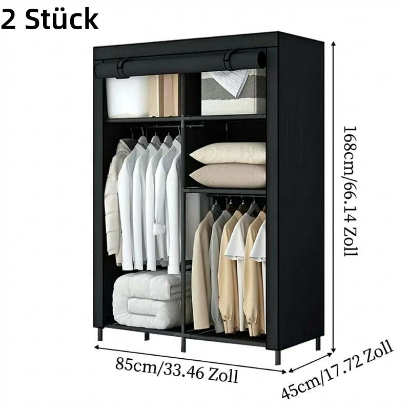 👔 50% RABATT! 🏠 Kleiderschrank aus Vliesstoff – Einfache Montage, leicht & vielseitig – Perfekt für zusätzlichen Stauraum in jedem Raum ✨