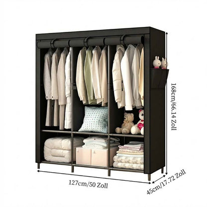 👔 50% RABATT! 🏠 Kleiderschrank aus Vliesstoff – Einfache Montage, leicht & vielseitig – Perfekt für zusätzlichen Stauraum in jedem Raum ✨
