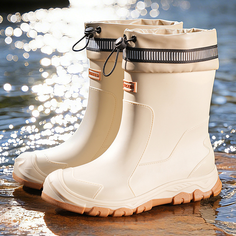 ⏳Nur für kurze Zeit 50% Rabatt⏰ Unisex Halbschaft Wasserdichte Regenstiefel 🌧️👢