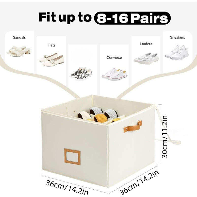 🛍️ 50 % Rabatt – Faltbare Schuh-Box mit transparenter Sichtfront – mehrteiliges Design, staubgeschützt & platzsparend 👟