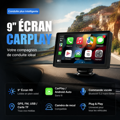 🚗📱 50% RABATT! CarPlay AutoPlay Multimedia 9 Zoll – Drahtloses Apple CarPlay & Android Auto, HD-Touchscreen, GPS & Rückfahrkamera-Unterstützung – Perfekt für moderne Fahrzeuge ✨