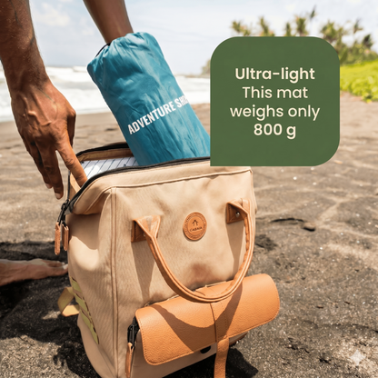 🌞 Jetzt 50% sparen! 💤 Luxus Ultraleichtes Schlafpad – Mit integrierter Fußpumpe – 7,5 cm dick & koppelbar – Perfekt für Camping, Wandern & Strand – Wasserdicht & kompakt