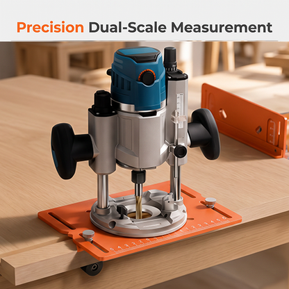 📢📢40% RABATT !!⏰Aluminium Fräsführung für Oberfräse, Präzisions-Nutfräser Führungsschiene für Holzarbeiten, Frässchablone Zubehör