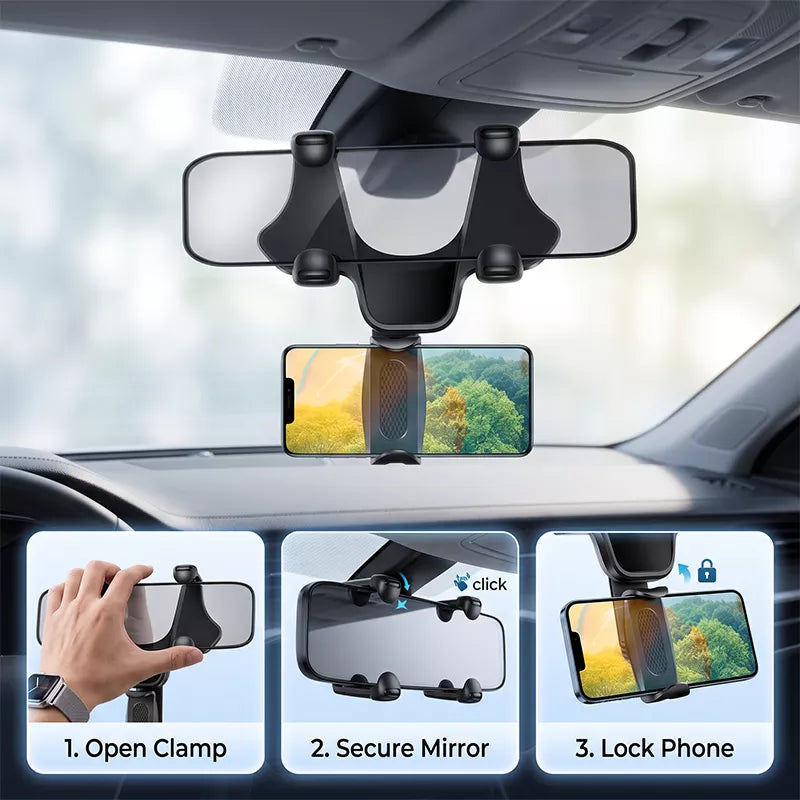 📢📢50% OFF !! ⏰Car Rearview Mirror Phone Holder