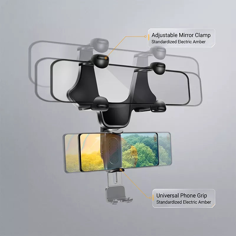 📱 50% RABATT! 🚗 Auto-Rückspiegel Handyhalterung – Einfache Montage, stabiler Halt & 360°-Verstellung – Perfekt für Navigation, Freisprechen & sicheres Fahren 🔄
