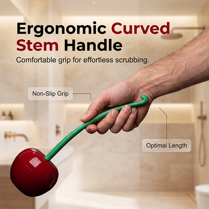 🍒 Kreative kirschförmige Toilettenbürste – Tiefenreinigung, ergonomischer Griff & platzsparendes Design