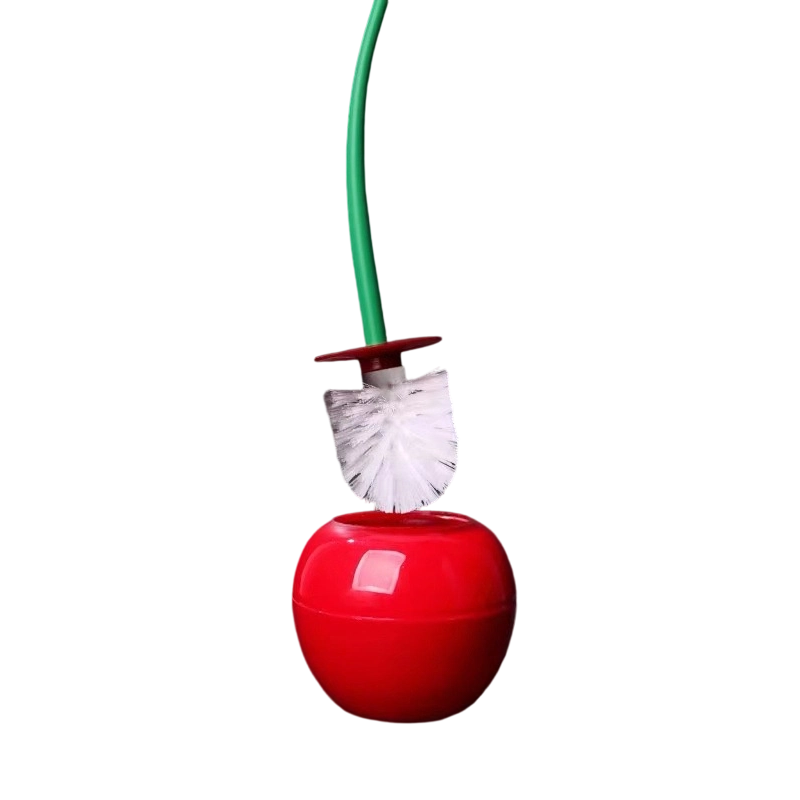 🍒 Kreative kirschförmige Toilettenbürste – Tiefenreinigung, ergonomischer Griff & platzsparendes Design