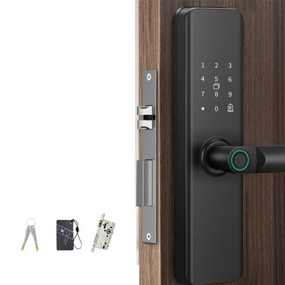 🛍️ 50 % Rabatt – Intelligentes Türschloss mit Fingerabdruck & Code – einfache Montage ohne Bohrwechsel – ideal für Mietwohnungen, Apartments & Hotels 🔑