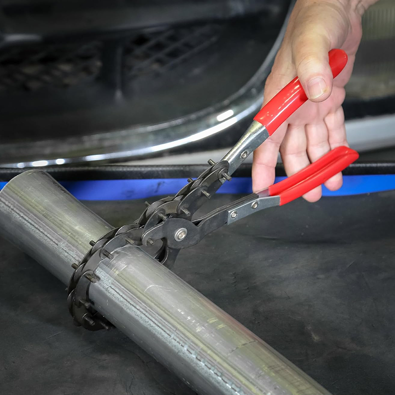 ⏳Zeitlich begrenzt 50% Rabatt⏰ Auspuffrohr-Schneidzange mit Kettenmechanismus für die Autoreparatur ⛓️✂️