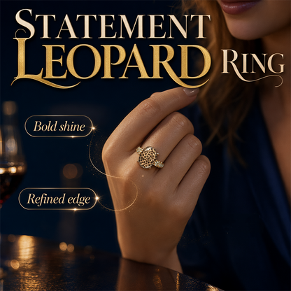 📢📢33% RABATT!! ⏰Vintage Leopardenmuster Ovaler Ring