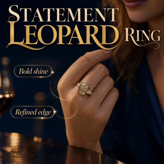 📢📢33% RABATT!! ⏰Vintage Leopardenmuster Ovaler Ring