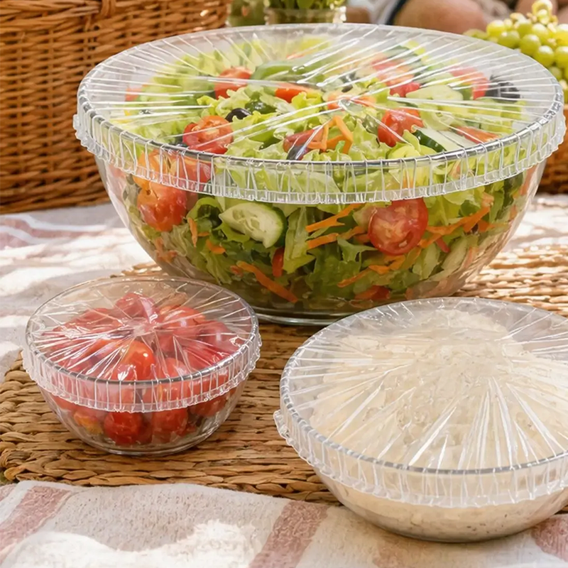 🍱 50% RABATT! 🥣 Einweg-Dehnbare Schüsselabdeckungen – Elastisch, lebensmittelsicher & passend für alle Schüsseln & Teller ✨