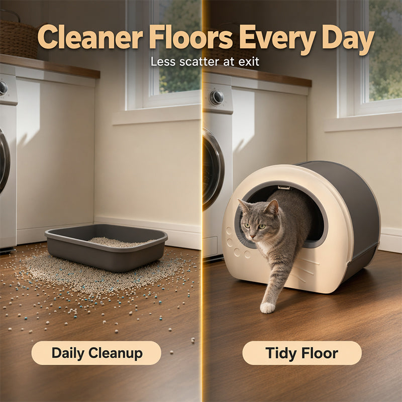 🛍️ 50 % Rabatt – XXL Geschlossenes Katzentoilette mit Schublade – geruchsdicht, auslaufsicher & leicht zu reinigen – ideal für Mehrkatzenhaushalte 🐱
