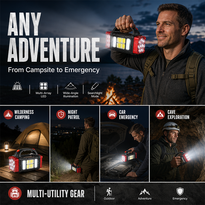 ⛺ 50 % Rabatt – Wiederaufladbare LED-Taschenlampe – leistungsstark, wasserdicht & kompakt – ideal für Camping, Outdoor & Notfälle 🔦