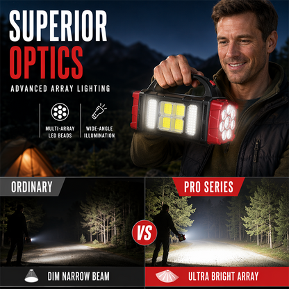 ⛺ 50 % Rabatt – Wiederaufladbare LED-Taschenlampe – leistungsstark, wasserdicht & kompakt – ideal für Camping, Outdoor & Notfälle 🔦