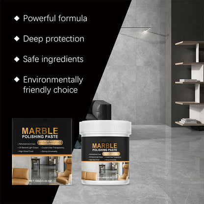 🏠Marmor-Polierpaste – Gebrauchsfertige Wachspaste für brillanten Glanz & Schutz – Perfekt für Fensterbänke, Arbeitsplatten & Naturstein im Innenbereich