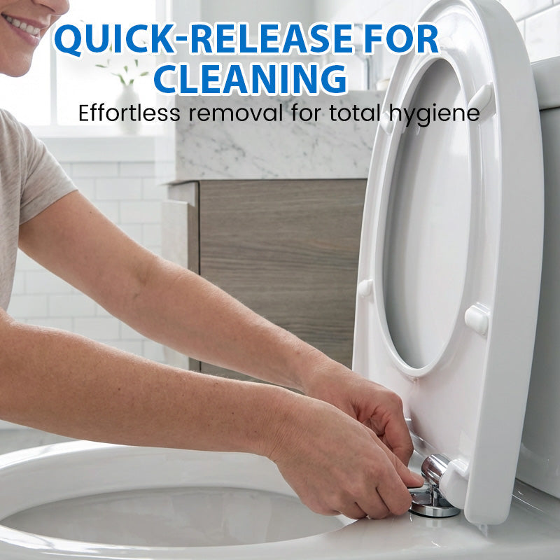 🔥Solange der Vorrat reicht 40 % Rabatt!🎉Robuster Toilettendeckel mit Soft-Close-Funktion