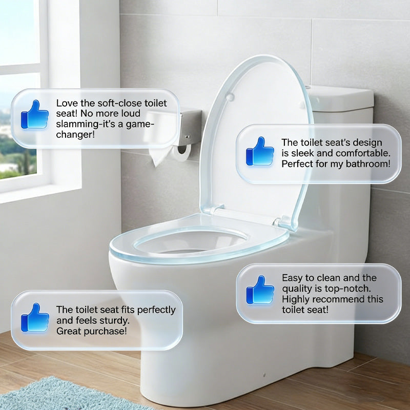 🔥Solange der Vorrat reicht 40 % Rabatt!🎉Robuster Toilettendeckel mit Soft-Close-Funktion