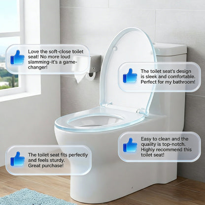 🔥Solange der Vorrat reicht 40 % Rabatt!🎉Robuster Toilettendeckel mit Soft-Close-Funktion