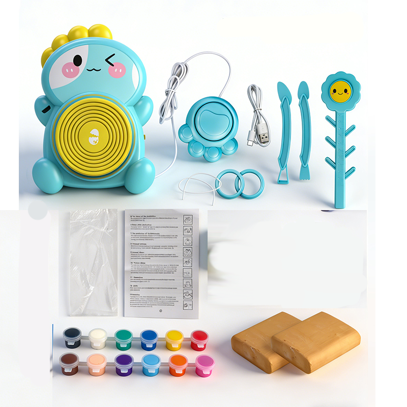 🔥Solange der Vorrat reicht 40 % Rabatt!🎉Elektrische Töpferscheibe für Kinder – DIY Ton-Bastelset
