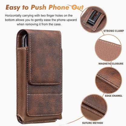 ⚡ Großer Rabatt | Gürteltasche für Smartphones 📱 Mehrfach-Tasche aus Leder mit Kartenfach
