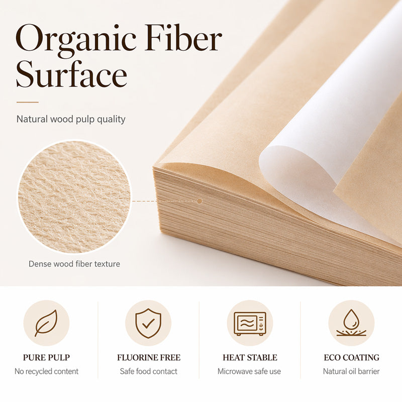 🍪 50% RABATT! 🧑‍🍳 Lebensmittelechte Backpapier-Bögen – Antihaft, ölbeständig & vielseitig – Ideal für Backen, Braten & Frittieren ✨