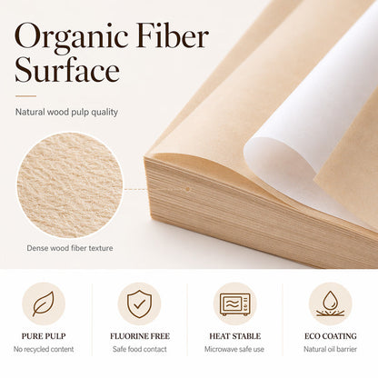 🍪 50% RABATT! 🧑‍🍳 Lebensmittelechte Backpapier-Bögen – Antihaft, ölbeständig & vielseitig – Ideal für Backen, Braten & Frittieren ✨