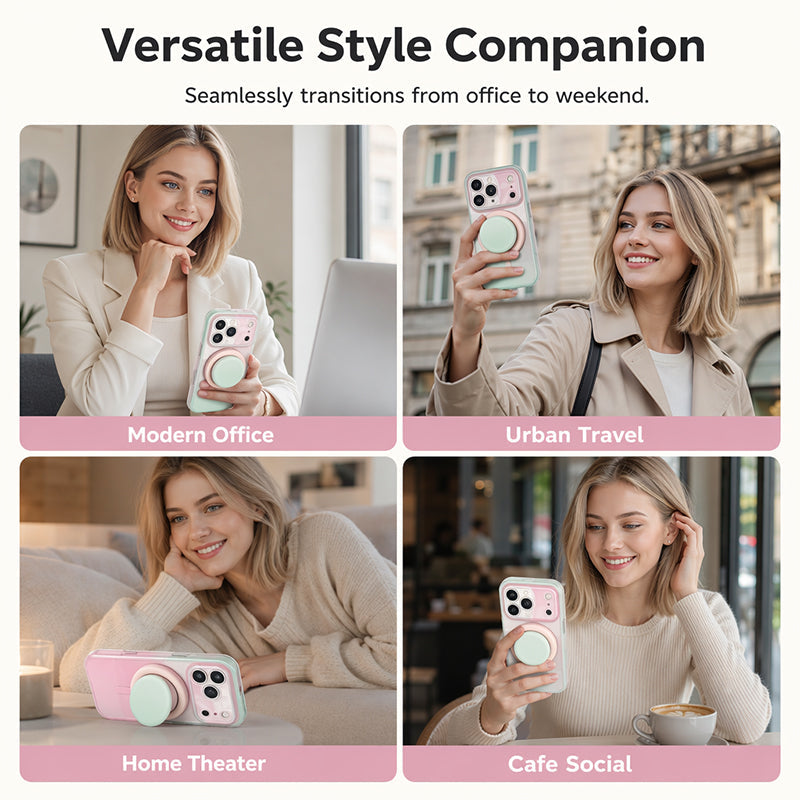 📱🍀 ZEITLICH BEGRENZT 50% RABATT! Magnetische Farbverlauf-Handyhülle mit integriertem Ständer – Rundum-Schutz, kabelloses Laden & freihändige Nutzung 💖✨
