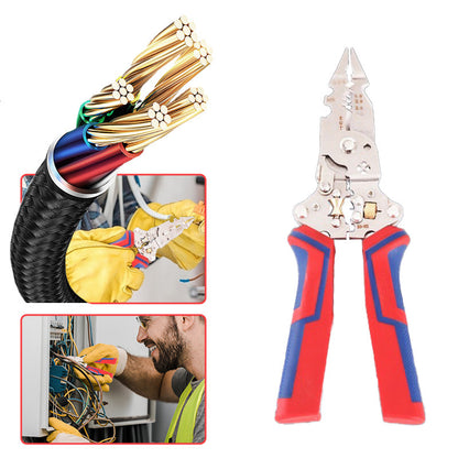 ⏰【Limitiertes Angebot – 50% Rabatt】🔥Klappbare Multifunktions-Abisolierzange für Elektriker mit integrierter Spannungsprüfungsfunktion