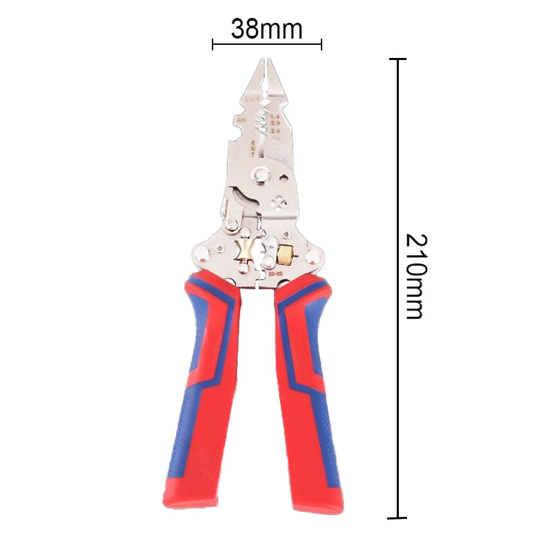 ⏰【Limitiertes Angebot – 50% Rabatt】🔥Klappbare Multifunktions-Abisolierzange für Elektriker mit integrierter Spannungsprüfungsfunktion