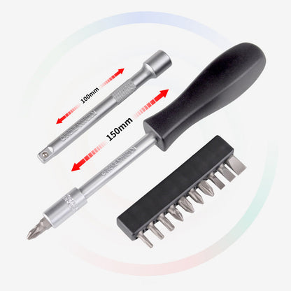 ⏳Zeitlich begrenztes Sonderangebot⏰29-teiliges Ratschen-Steckschlüssel-Set – Chrom-Vanadium-Stahl, 11 Stecknüsse & 10 Bits. Perfekt für Autoreparaturen & DIY 🛠️✨