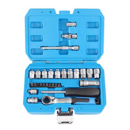 ⏳Zeitlich begrenztes Sonderangebot⏰29-teiliges Ratschen-Steckschlüssel-Set – Chrom-Vanadium-Stahl, 11 Stecknüsse & 10 Bits. Perfekt für Autoreparaturen & DIY 🛠️✨