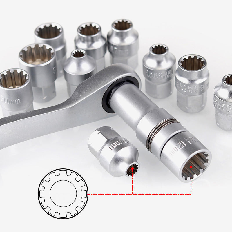 ⏳Zeitlich begrenztes Sonderangebot⏰29-teiliges Ratschen-Steckschlüssel-Set – Chrom-Vanadium-Stahl, 11 Stecknüsse & 10 Bits. Perfekt für Autoreparaturen & DIY 🛠️✨