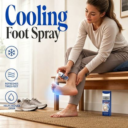 👣❄️🎉 2026 Sale — über 31.000 verkauft! 🧴 2 kaufen, 1 gratis! Tragbares Kühlendes Fußfrische-Spray – Geruchskontrolle, kühlendes Menthol & Taschenformat für die tägliche Pflege ✨