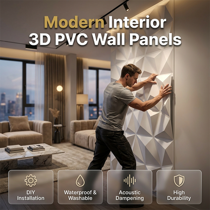 🧱✨ Moderne 3D-PVC-Wandpaneele🥳 Verleiht deinen Wänden Struktur & Tiefe – einfache Montage, moderner Look. 🔥🏠Moderne 3D PVC Wandpaneele für Innenräume