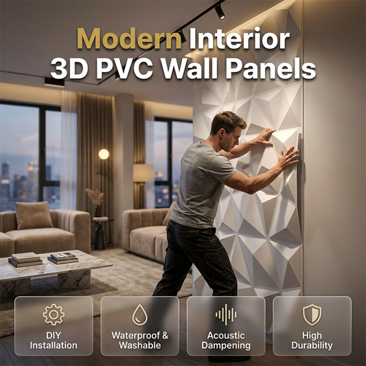🧱✨ Moderne 3D-PVC-Wandpaneele🥳 Verleiht deinen Wänden Struktur & Tiefe – einfache Montage, moderner Look. 🔥🏠Moderne 3D PVC Wandpaneele für Innenräume