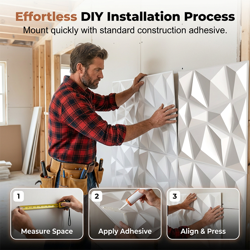 🧱✨ Moderne 3D-PVC-Wandpaneele🥳 Verleiht deinen Wänden Struktur & Tiefe – einfache Montage, moderner Look. 🔥🏠Moderne 3D PVC Wandpaneele für Innenräume
