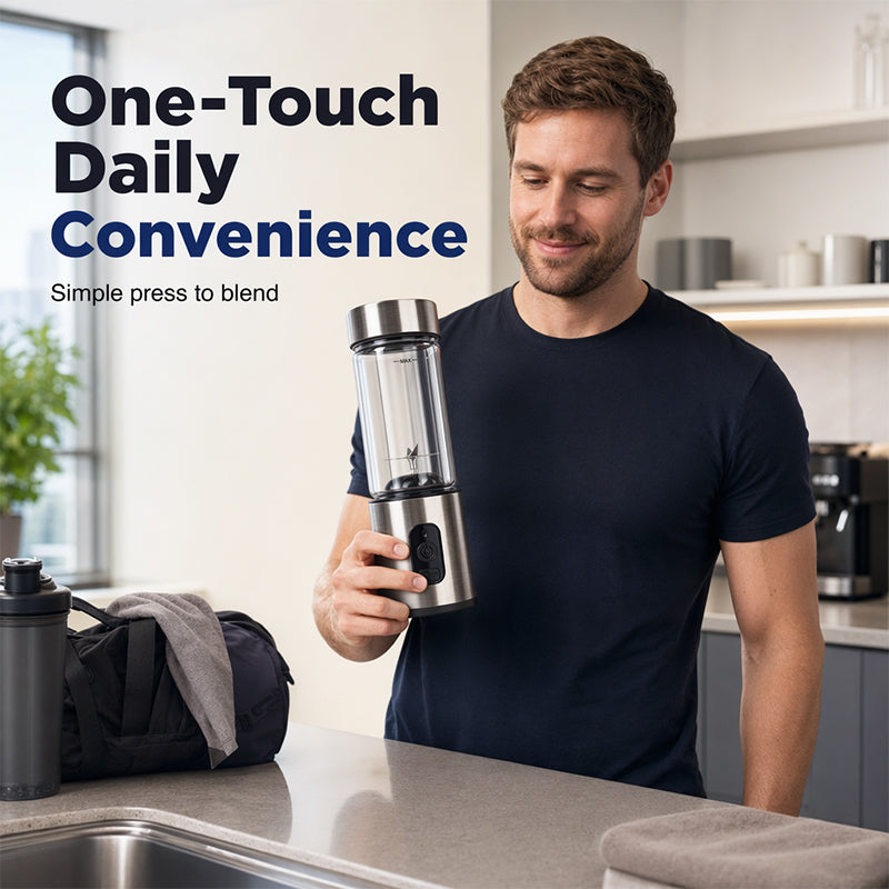 🥤 60% RABATT! ⚡ Tragbarer Elektrischer Mixer – Leistungsstark, kompakt & wiederaufladbar – Perfekt für Smoothies, Shakes und Säfte unterwegs 🏃‍♀️