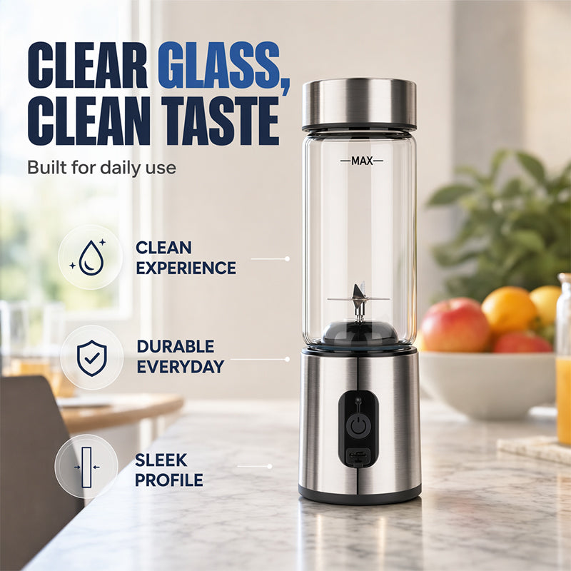 🥤 60% RABATT! ⚡ Tragbarer Elektrischer Mixer – Leistungsstark, kompakt & wiederaufladbar – Perfekt für Smoothies, Shakes und Säfte unterwegs 🏃‍♀️