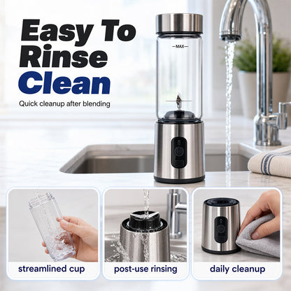 🥤 60% RABATT! ⚡ Tragbarer Elektrischer Mixer – Leistungsstark, kompakt & wiederaufladbar – Perfekt für Smoothies, Shakes und Säfte unterwegs 🏃‍♀️