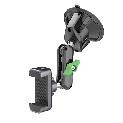 Saugnapf-Autohandyhalterung mit höhenverstellbarem Verlängerungsarm für Armaturenbrett und Windschutzscheibe