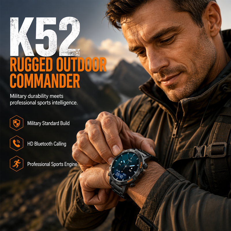 📢📢50% RABATT!! ⏰ Robuste Outdoor-Smartwatch – Militärstandard, GPS, 10 ATM wasserdicht