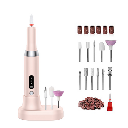 ⏰ 50% RABATT💅🔋 Kabelloser elektrischer Nagelfräser mit Ladestation – Professionelle Maniküre zu Hause! | Tragbar, aufladbar & jederzeit einsatzbereit ✨