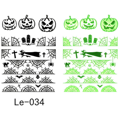 📢📢 JETZT 50 % RABATT!! ⏰Leuchtende Halloween-Tattoos für Kinder – Wasserfeste Cartoon-Glow-Sticker