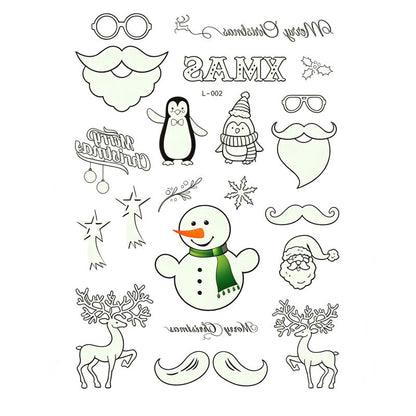 📢📢 JETZT 50 % RABATT!! ⏰Leuchtende Halloween-Tattoos für Kinder – Wasserfeste Cartoon-Glow-Sticker